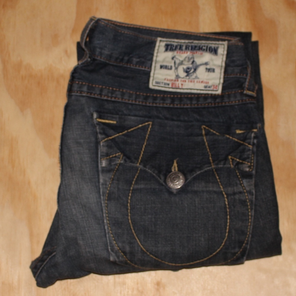True Religion Men's Straight Leg Jeans